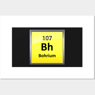 Bohrium Periodic Table Element Symbol Posters and Art
